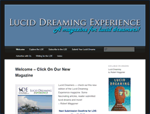 Tablet Screenshot of dreaminglucid.com